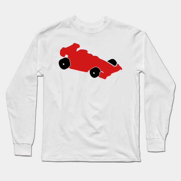 Red Race Car Icon Long Sleeve T-Shirt by AustralianMate